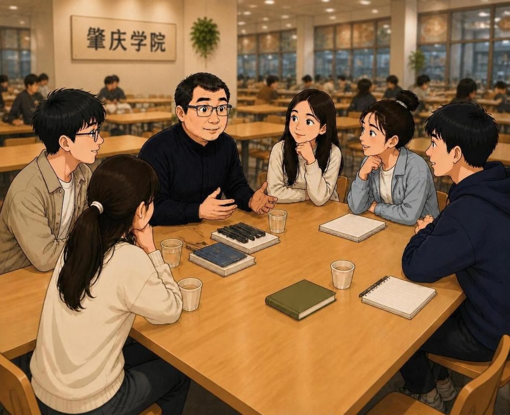 Thesis guidance at the dining hall