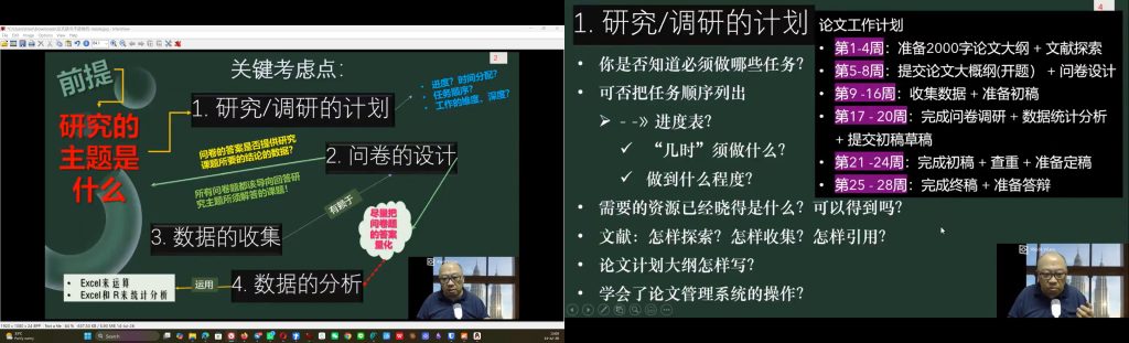 Special online lecture on graduation thesis preparation